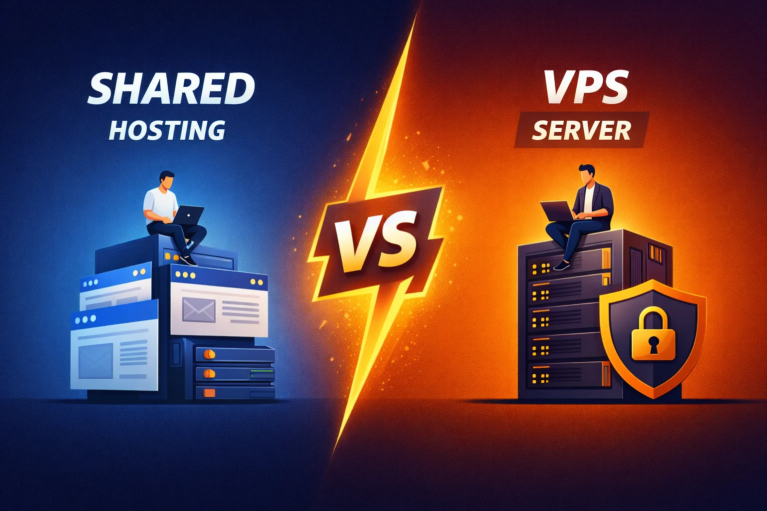 Порівняння shared-хостингу та VPS: коли &ldquo;шареду&rdquo; достатньо, а коли краще переходити на VPS