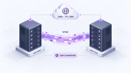 Перенос сайту на новий хостинг без простою: TTL, синхронізація і план відкату